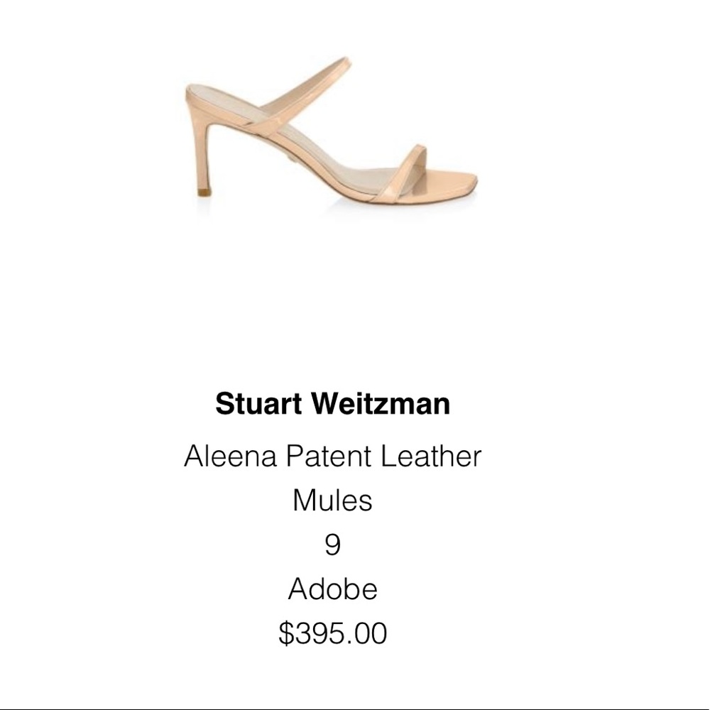 COPY - Stuart Weitzman 75mm Aleena Slides in Adobe